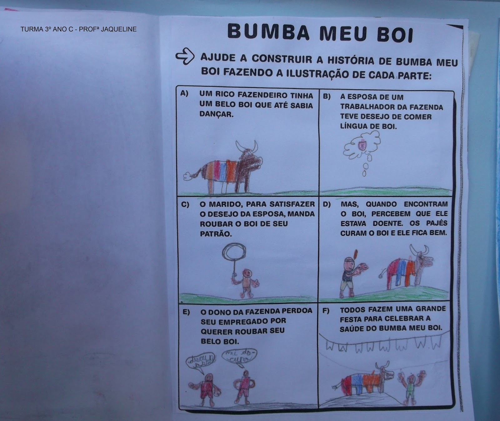 BRINCANDO COM CORES: Atividades Folclore: Bumba Meu Boi