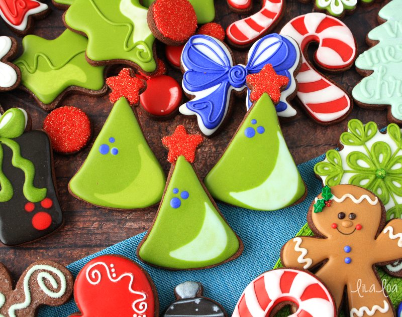 How To Make Easy Decorated Christmas Tree Sugar Cookies