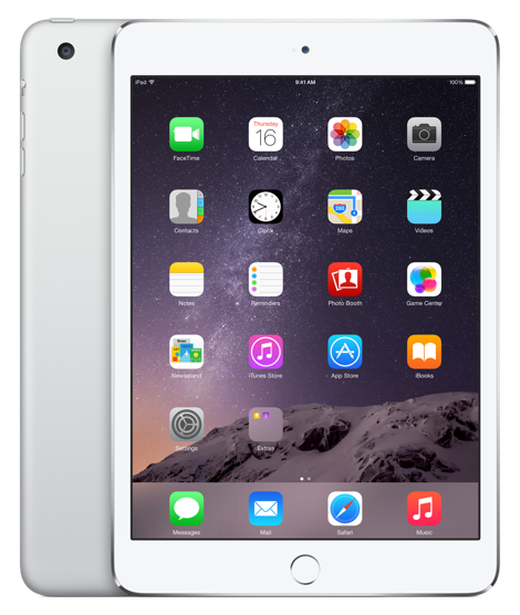 The iPad Mini 3 in Silver