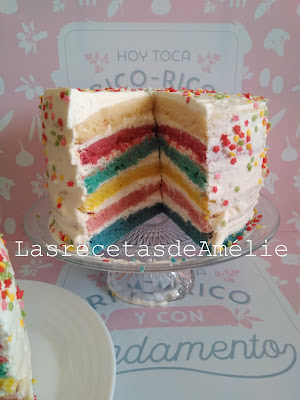 tarta, bizcocho, color, cake, pastel, fiesta, cumpleaños, multicolor