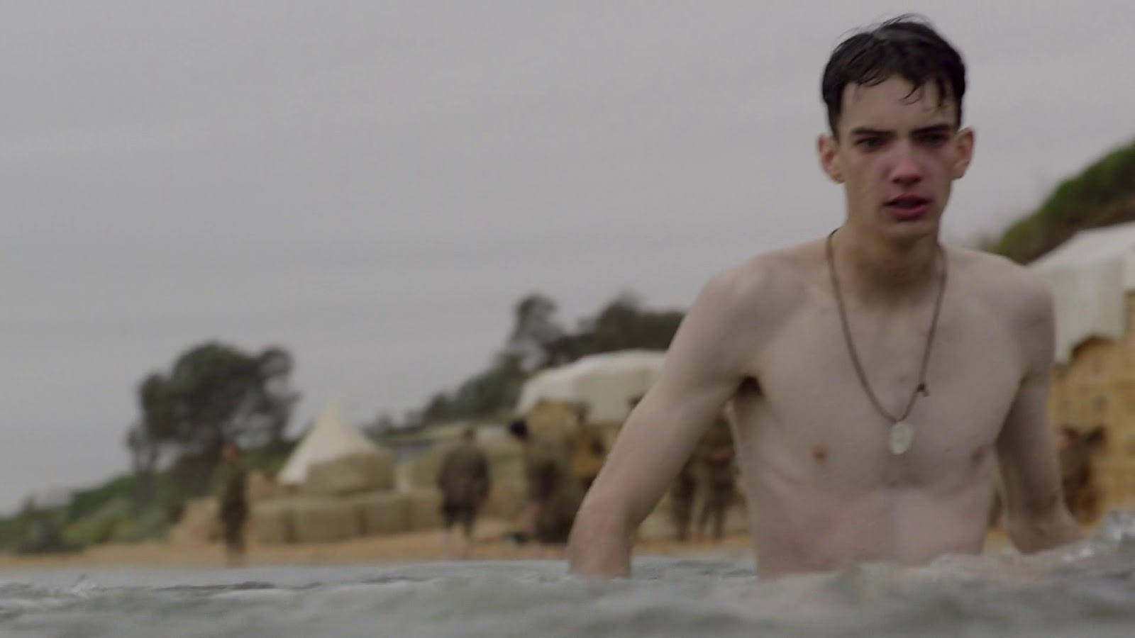 Kodi Smit-McPhee - Naked in "Gallipoli" .