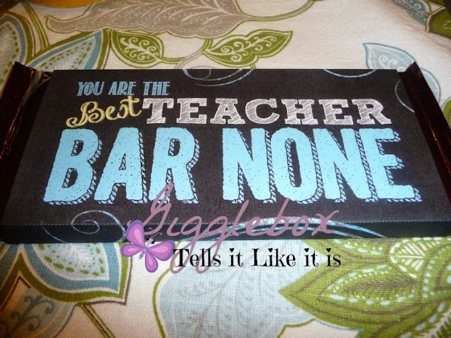 teacher appreciation gift, teacher candy bar printable gift, printables, simple teacher gift,