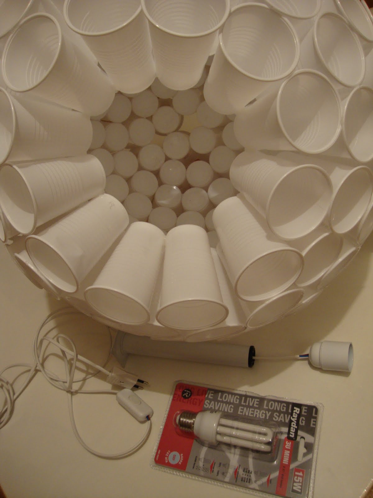 la levedad: LÁMPARA DE VASOS (1ª PARTE)