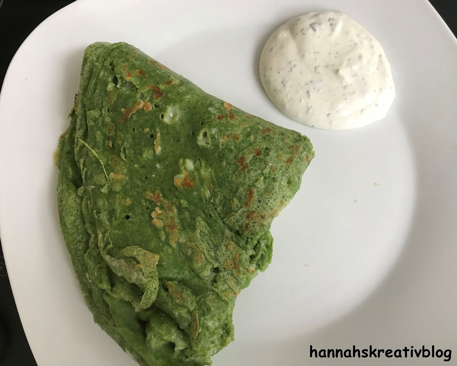 Hannahs Kreativblog: Spinatpalatschinken mit Käse