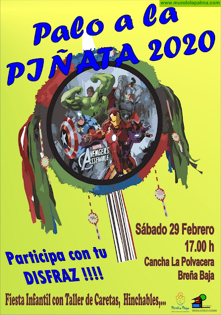 CARNAVAL BREÑA BAJA: Palos a la Piñata