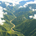 Linda panoramica del cañon del rio cauca donde se construye la hidroelectrica mas grande de Colombia : Ituango