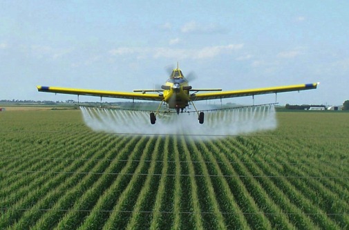 Yellow+Plane+Pesticide+Crop-Duster+Corn+