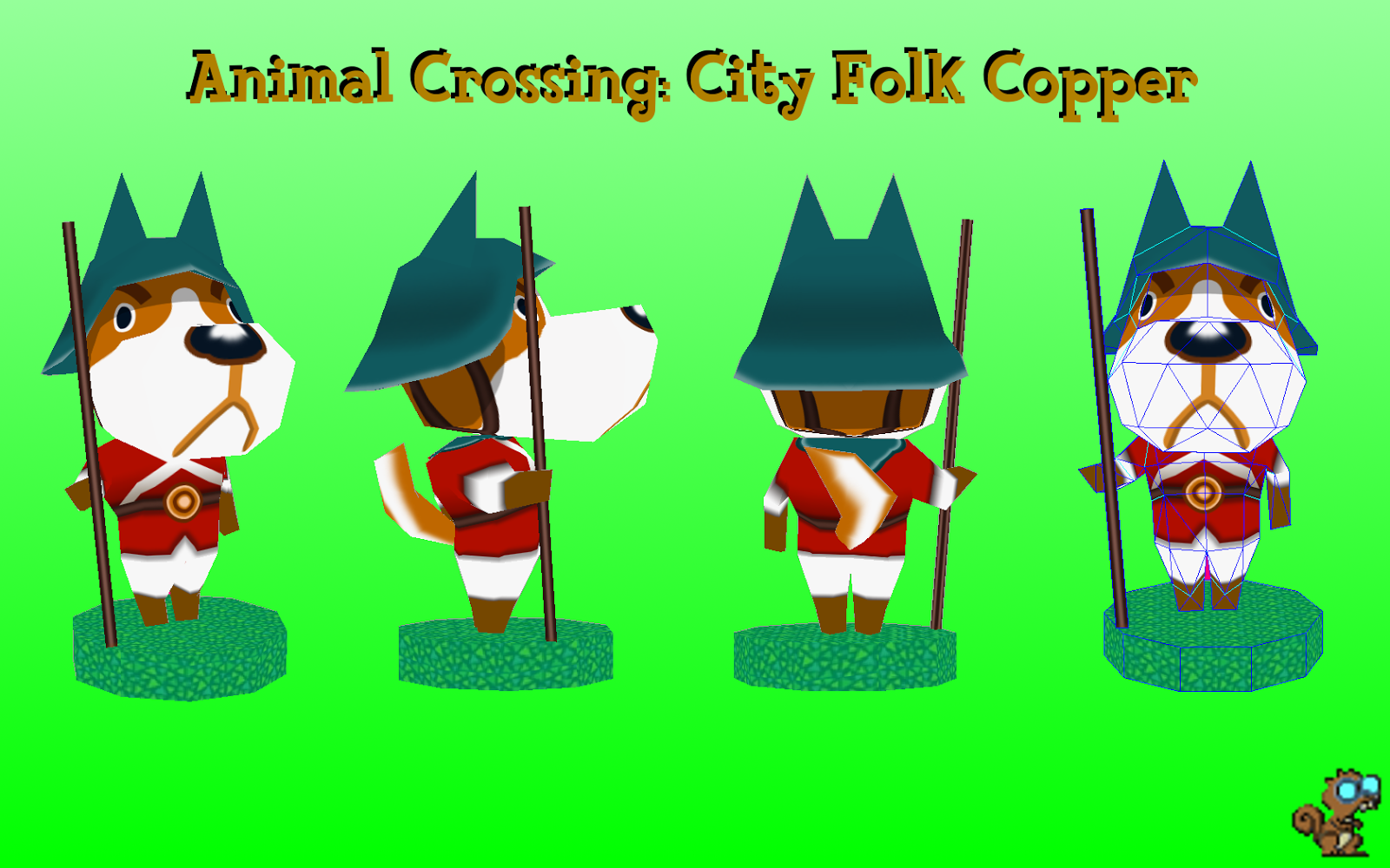 Animal Crossing Copper Papercraft