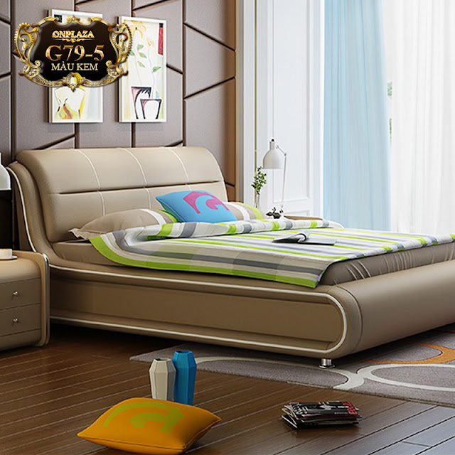 mẫu giường ngủ bọc da nhập khẩu cao cấp