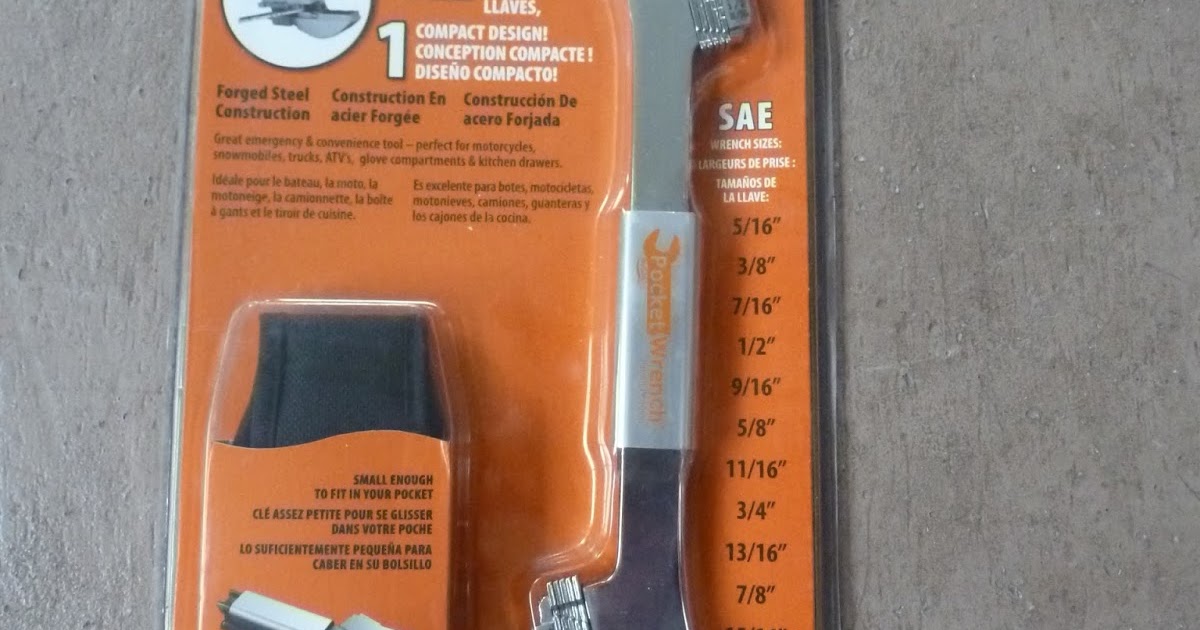 Tool Rescue SMC Pocket Wrench. 12 Wrenches in 1. Compact Adjustable