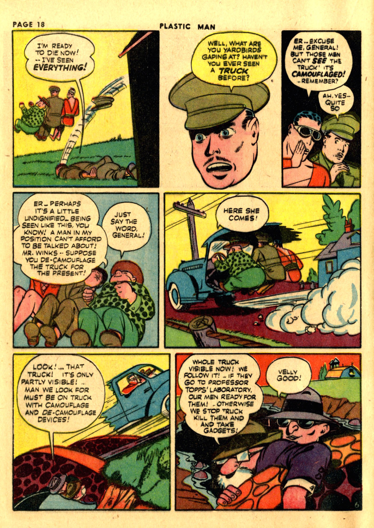Read online Plastic Man (1943) comic -  Issue #1 - 20