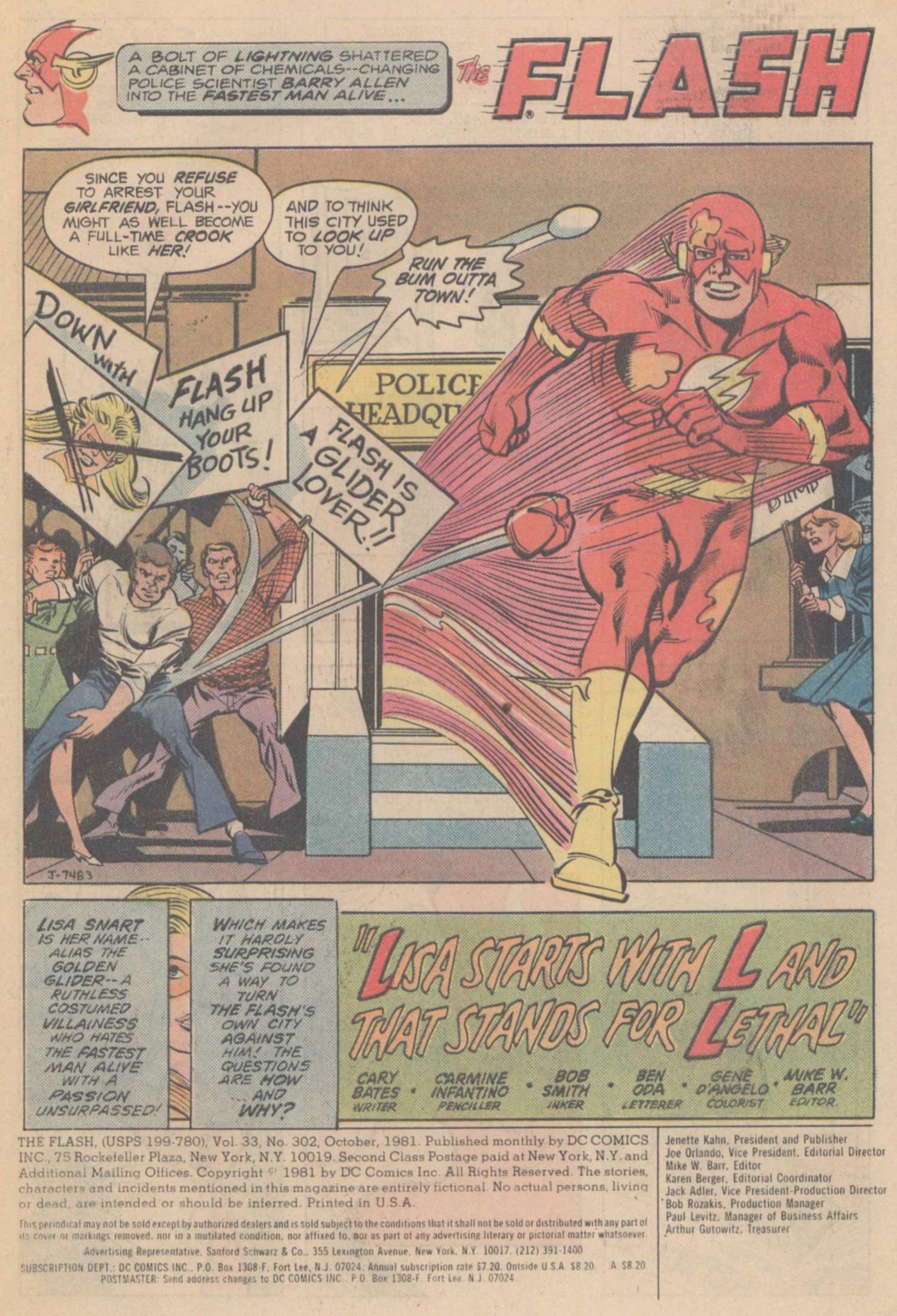 Read online The Flash (1959) comic -  Issue #302 - 3