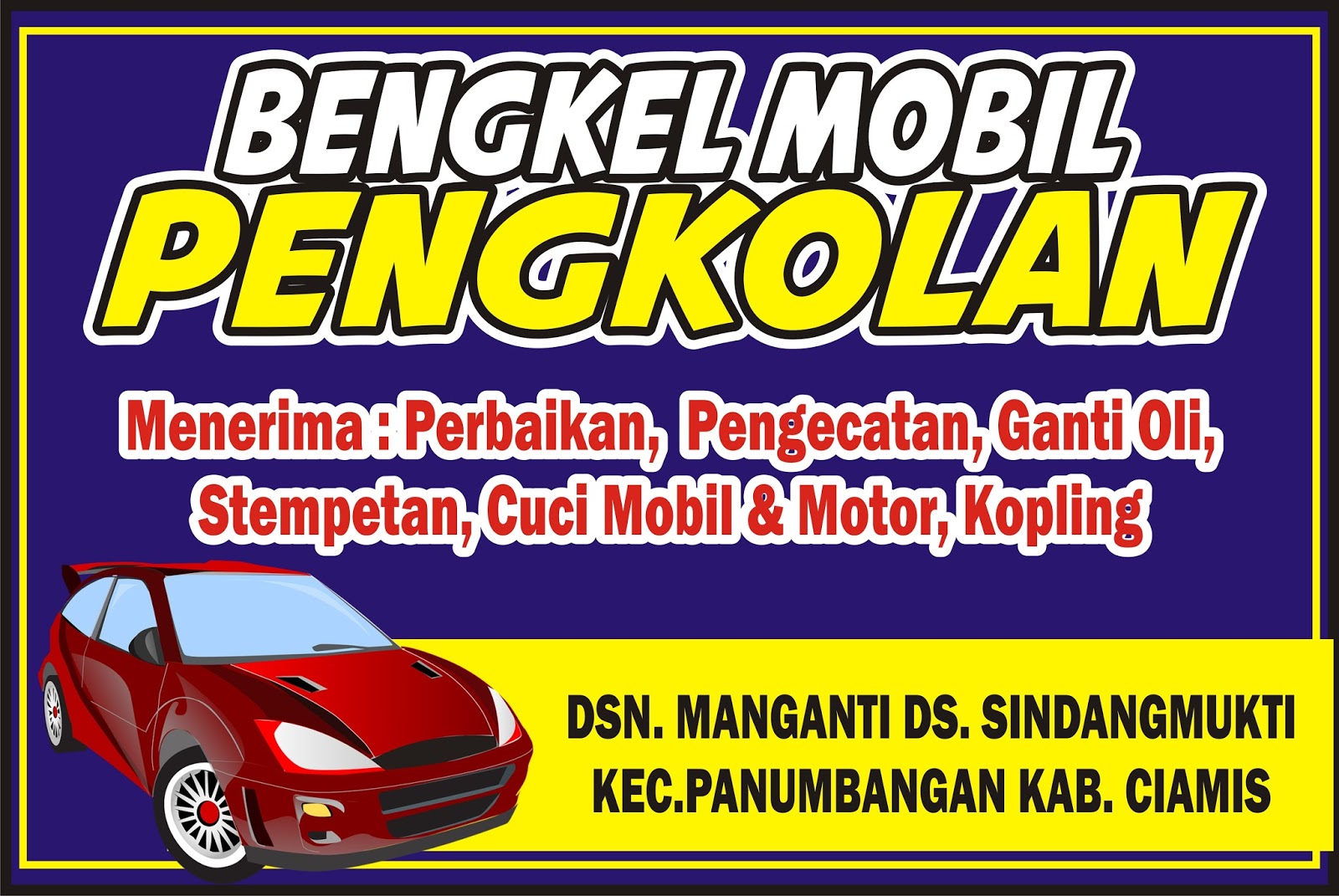 Download Contoh Spanduk Bengkel Mobil.cdr KARYAKU Download Contoh Spanduk Bengkel Mobil.cdr KARYAKU