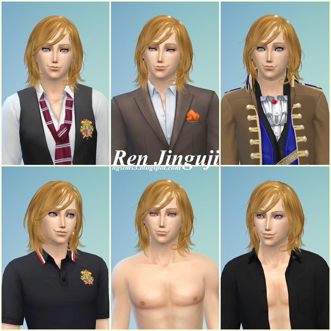 NG Sims 3: Syo Kurusu & Ren Jinguji (Uta no☆Prince-sama♪) - TS4 Sims