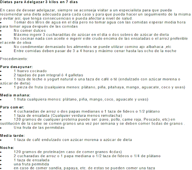 Dieta para adelgazar 5 kg en 7 dias Dieta para adelgazar 5 kg en 7 dias