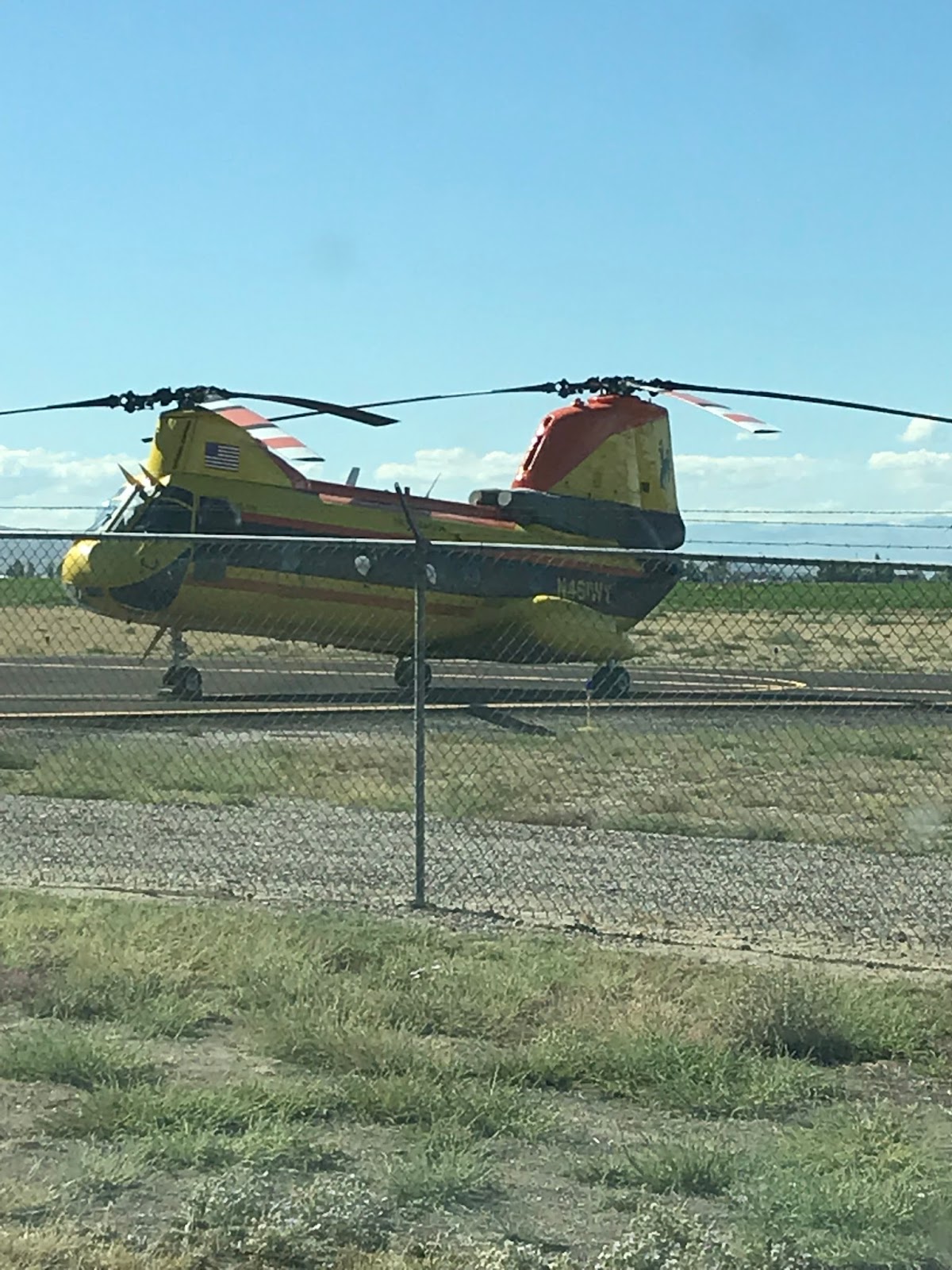 The Aerodrome Sky Aviation Boeing CH46 Chinooks. Worland Airport