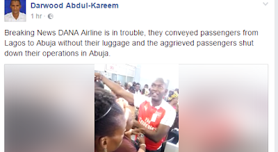 DANA Airline Conveys Passengers From Lagos To Abuja Leaving Their Luggage Behind DANA Airline Conveys Passengers From Lagos To Abuja Leaving Their Luggage Behind