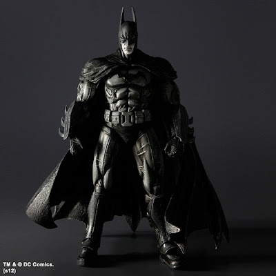 San Diego Comic-Con 2012 Exclusive Black and White Edition Batman: Arkham Asylum Action Figures by Play Arts Kai - Batman