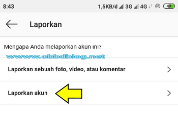 laporkan akun penyamaran di instagram