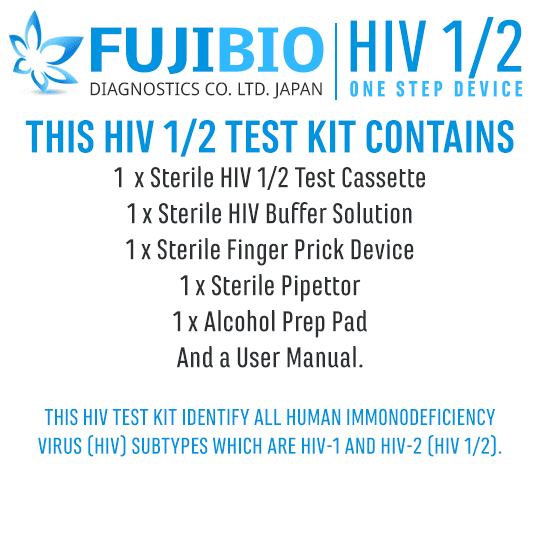 Fujibio HIV 1/2 One Step Device. Fujibio HIV 1/2 One Step Device