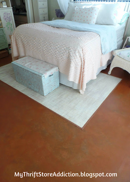 The Year in Review: 2015 Favorites mythriftstoreaddiction.blogspot.com How to replace dated worn carpet with DIY stained concrete flooring