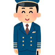 パイロットのイラスト(職業)