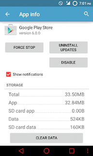 uninstall updates of play store to fix the issue