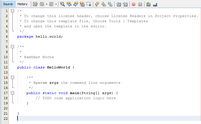 Haru Biru: Membuat Program "Hello world"dengan Java-Netbeans