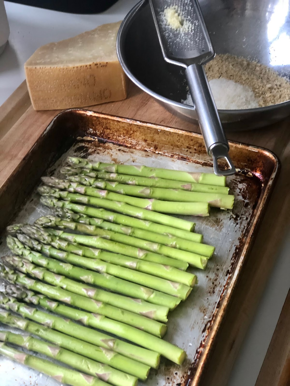 Asparagus Gratin & Staying Home