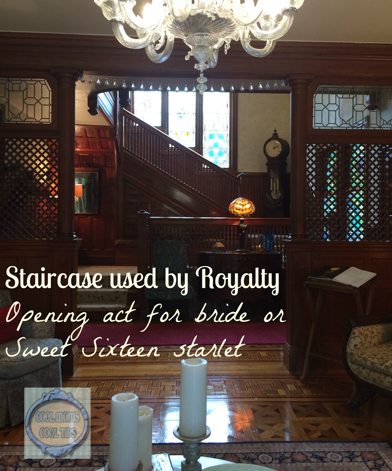 cool moms cool tips Stetson Mansion staircase
