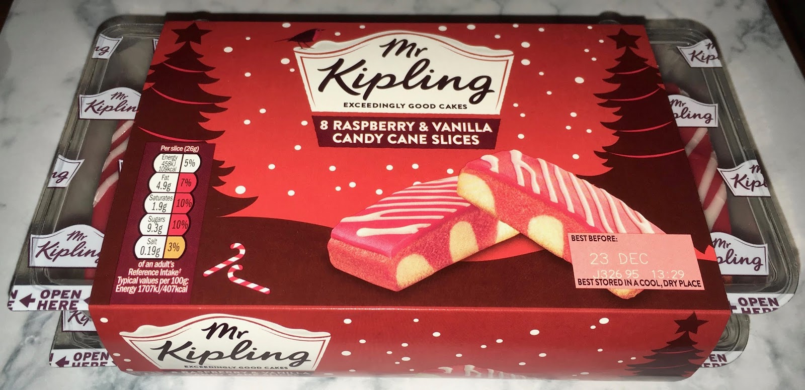 FOODSTUFF FINDS Mr Kipling Candy Cane Slices (Asda) By Cinabar