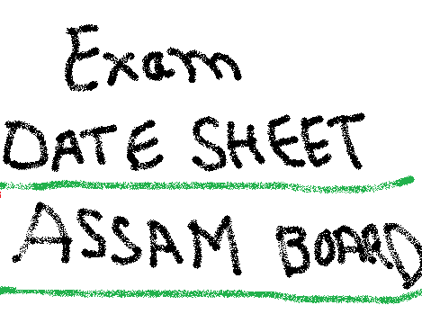 Assam Board HSLC AHM 10th Programme - Date Sheet 2015