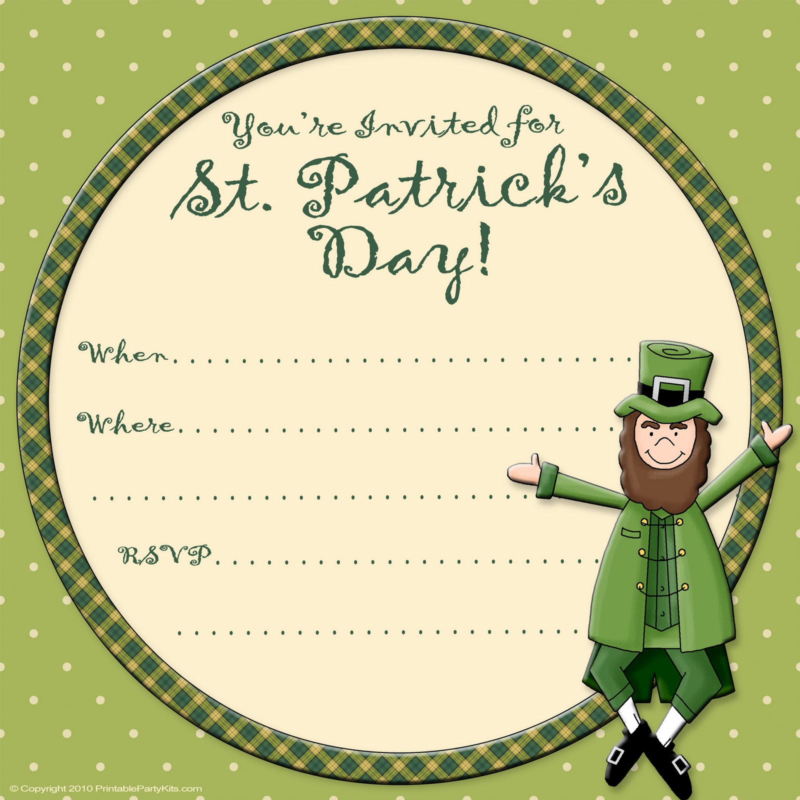 St Patrick S Day Templates