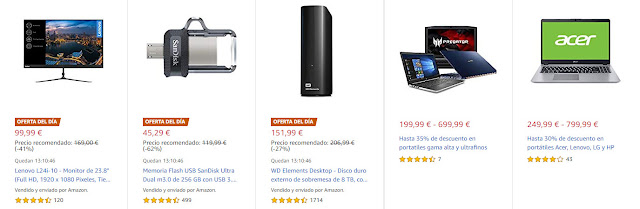 Chollos 10-09 Amazon Top 10 Ofertas del día, destacadas y flash