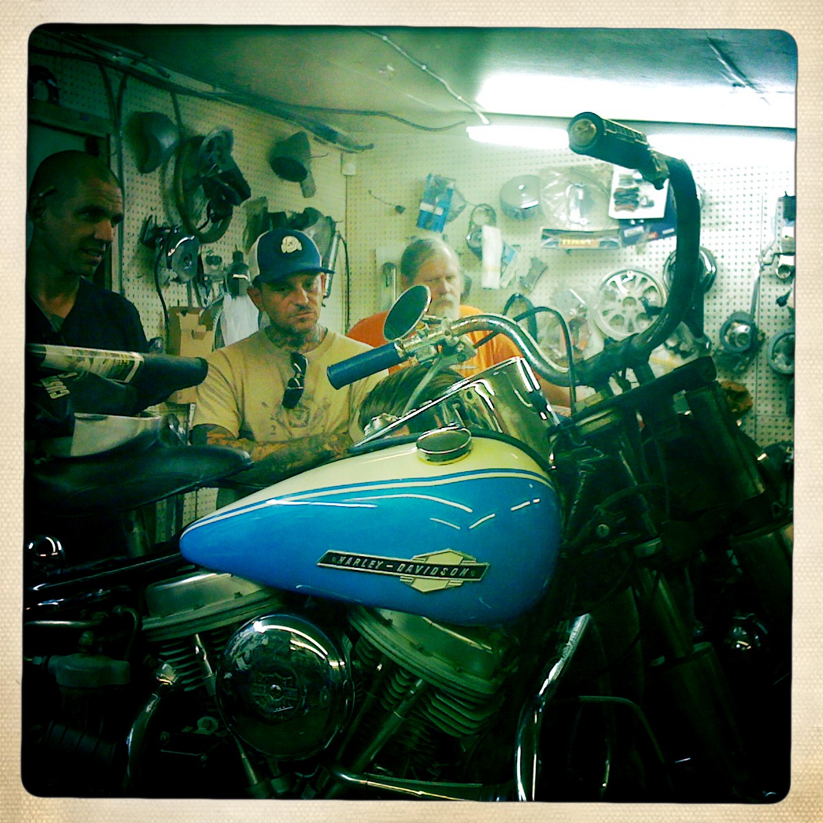 74's FOREVER Bud's motorcycle shop in Austin