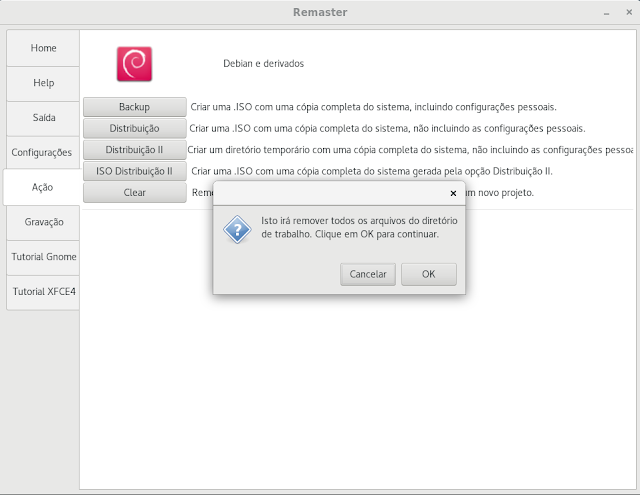 Ferramentas Linux 1 - Backup com Remaster GTK - Dicas Linux e Windows