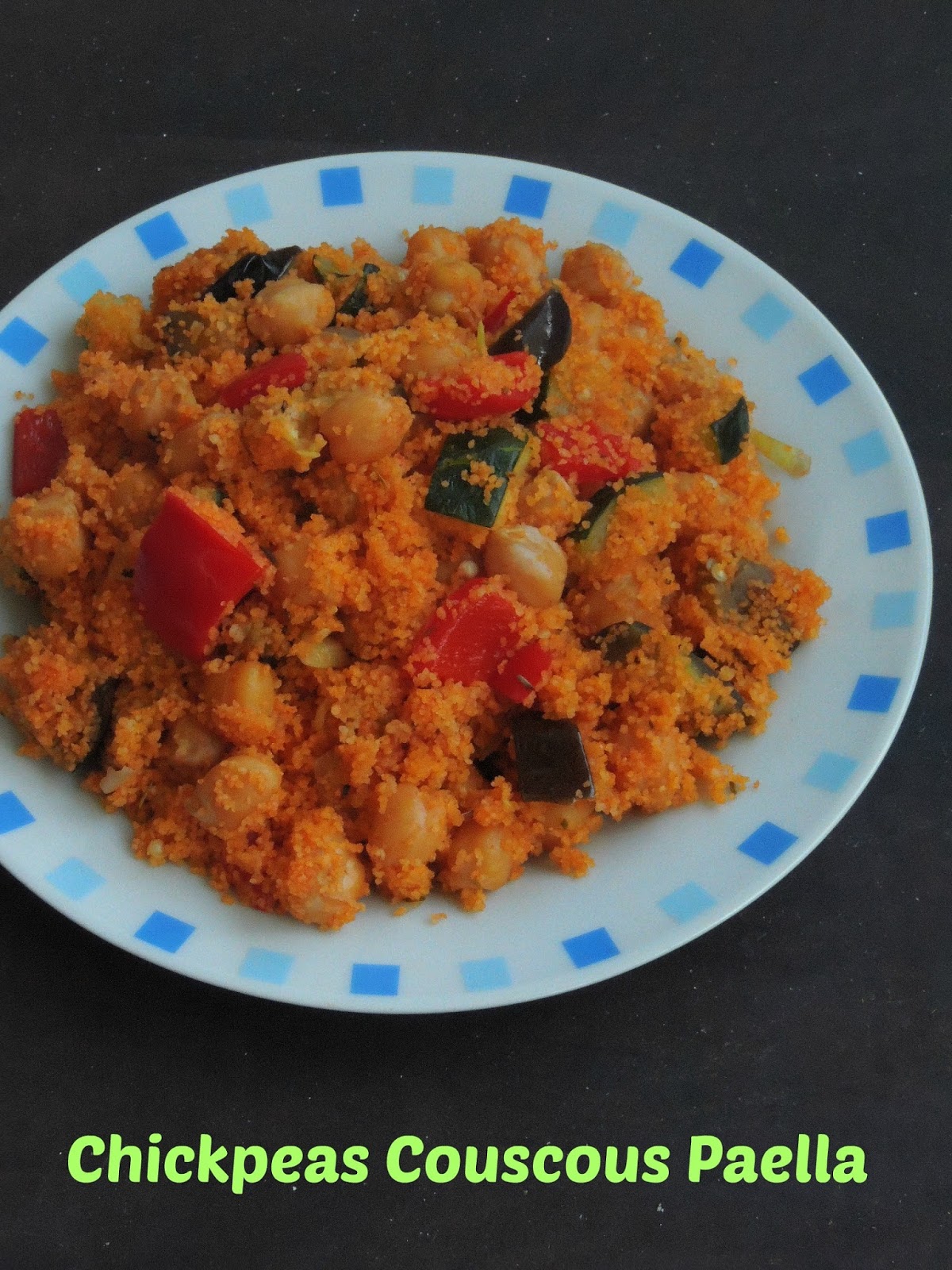 Priya's Versatile Recipes Chickpeas Couscous Paella/Vegan Chickpeas