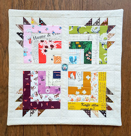Scrappy Big Bear Cabin Pillow by Heidi Staples of Fabric Mutt