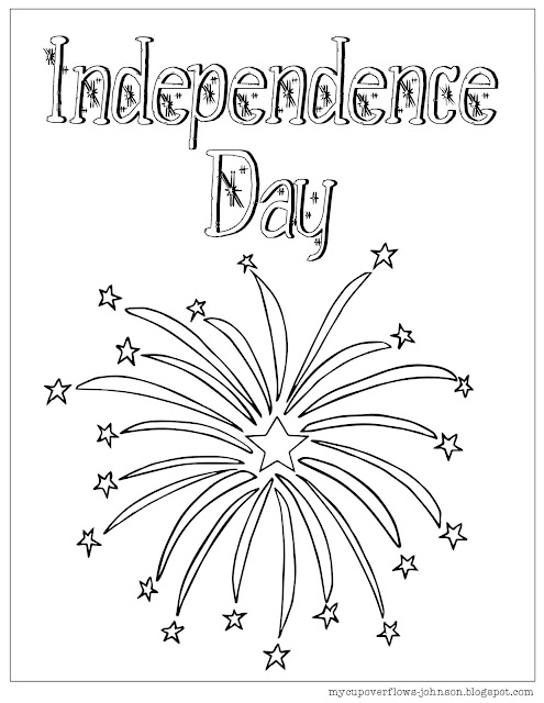 free coloring pages for 4th of July Independence Day