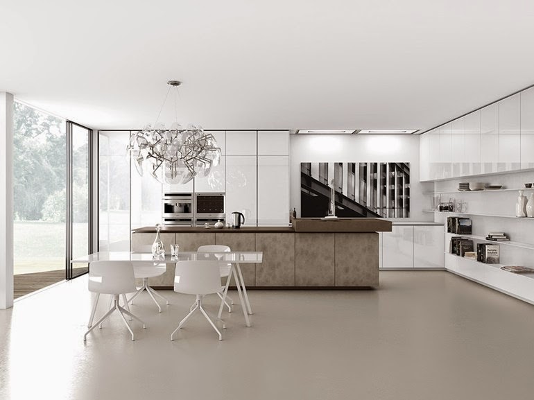 minimalist home design decor, minimalist kitchen and dining sets in white