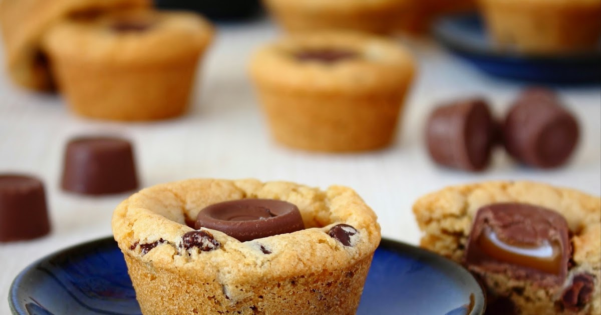 Chocolate chip cookie cups met Rolo’s