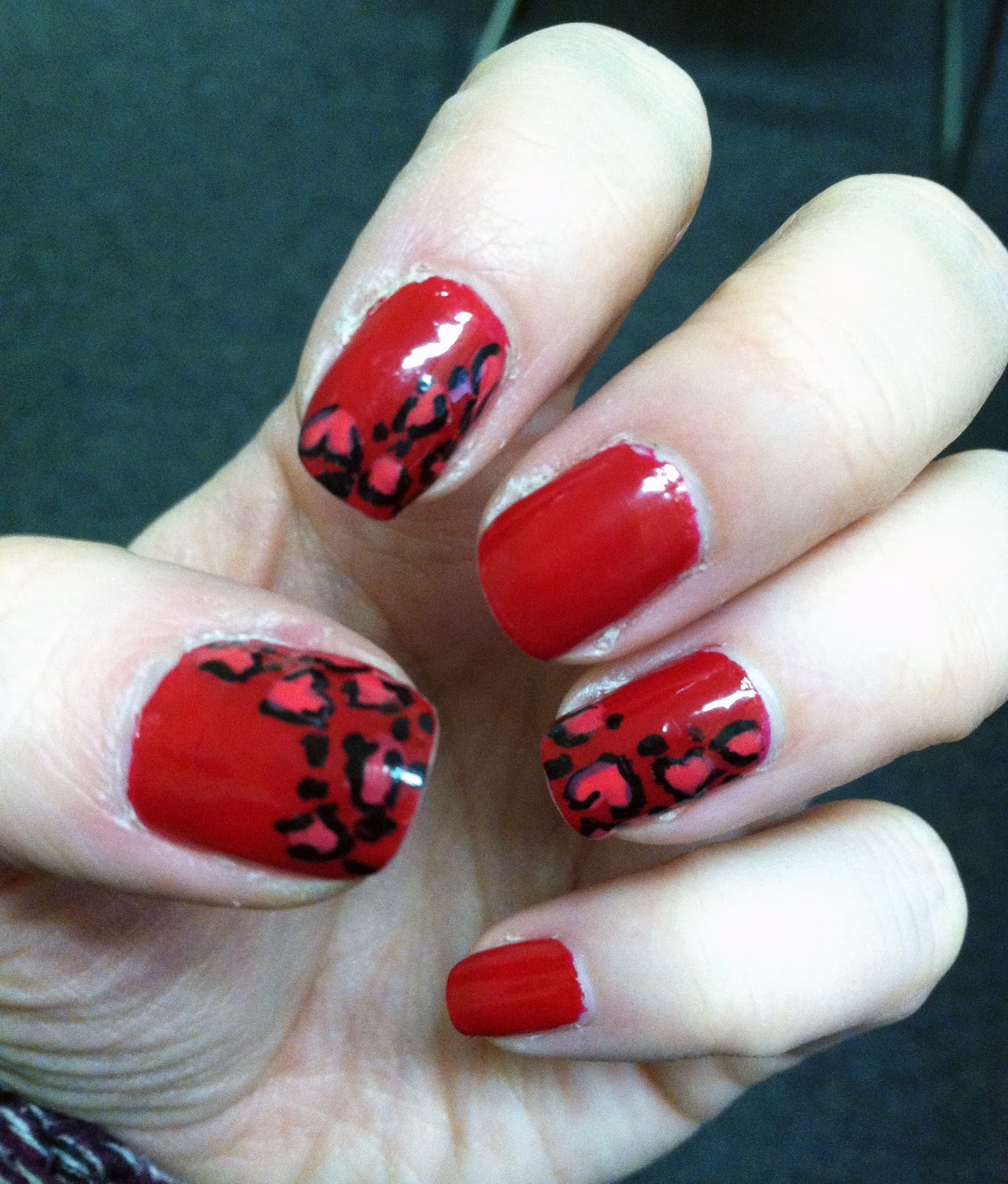 Krafty Kady: Leopard Heart Nails