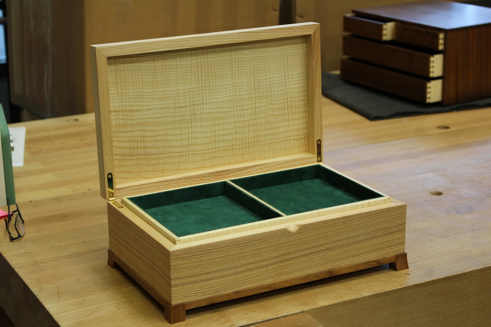 David Barron Furniture Jewellery Box Finished