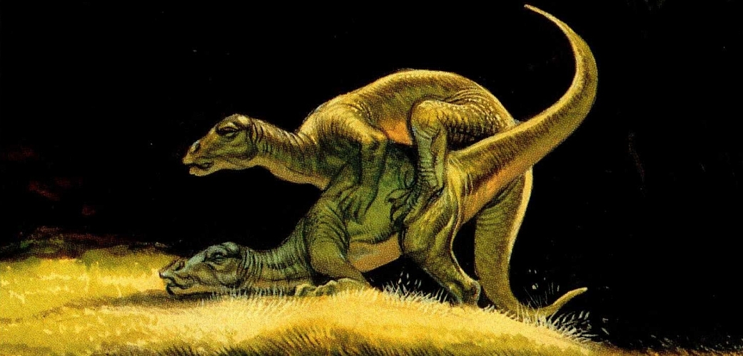 Vintage Dinosaur Art: Tyrannosaurus Sex: A Love Tail (Omni magazine, Feb 19...