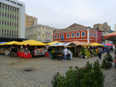 Feira no centro de Florianopolis