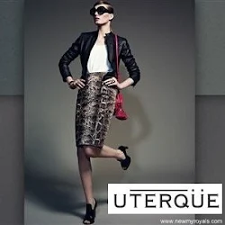 Queen Letizia Style UTERQUE Snake Skirt