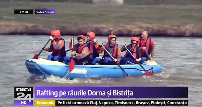 Rafting în Țara Dornelor pe râurile Bistrița și Dorna - Reportaj DIGI 24 (VIDEO)