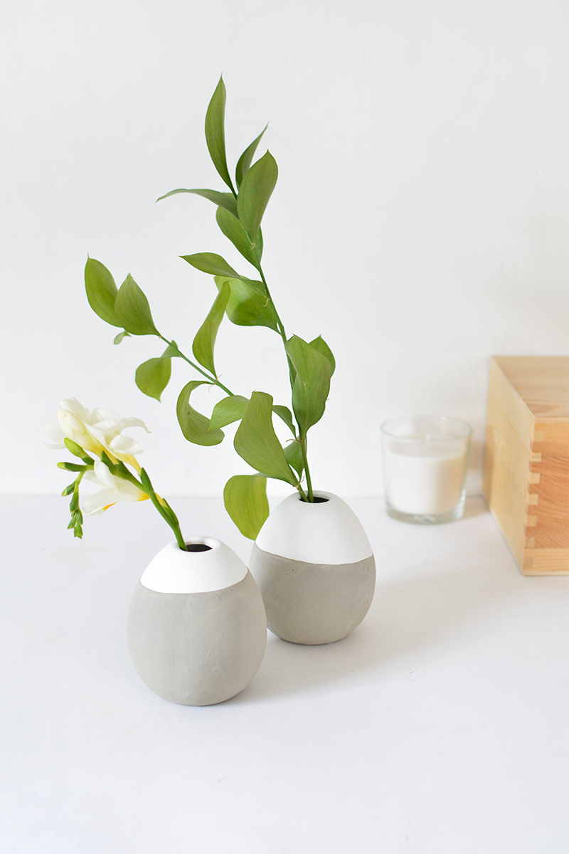DIY concrete vases BURKATRON