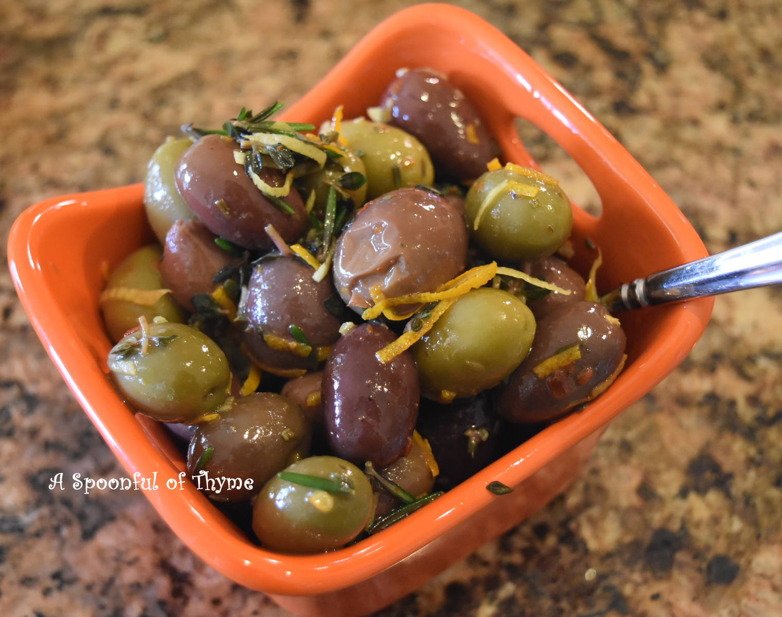 Citrus and Herb Marinated Olives