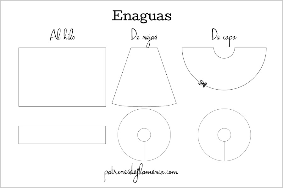 Patrones de enaguas de flamenca
